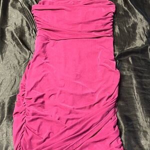 Elegant PurpleStrapless Dress